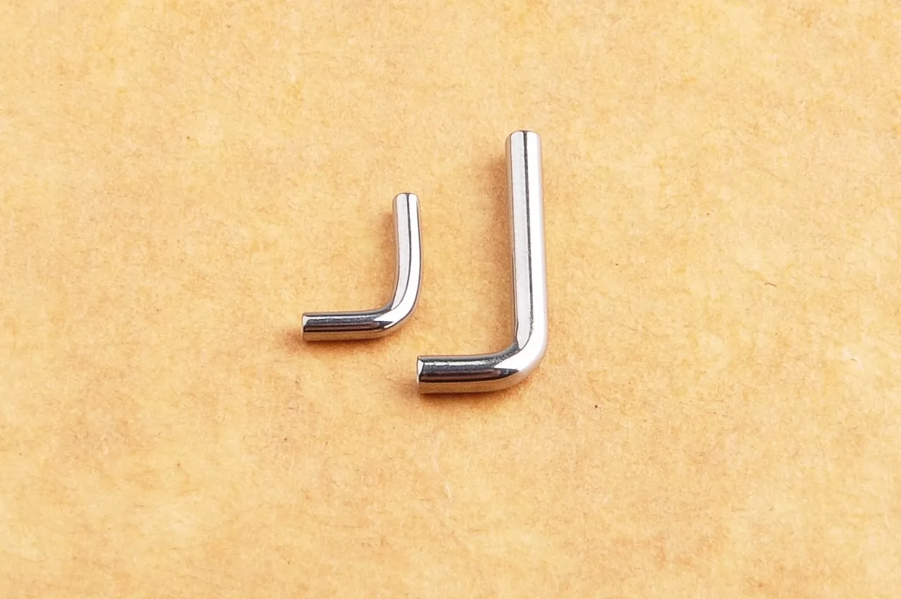 L shape Bend Rod Piercing ASTM F136 Titanium Internally Thread Diameter 14G 16G Length 5-40mm Body Piercing Jewelry ASTM F136-PL